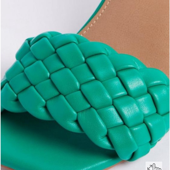 Torrid Green Woven Toe Strap Mule 8.5 (WW) - Picture 4 of 9